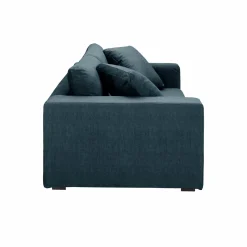 Canapé velours Maé - Bleu Océan - 4 places