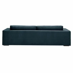 Canapé velours Maé - Bleu Océan - 4 places