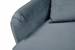 Canapé velours Olie - Bleu gris - 3 places
