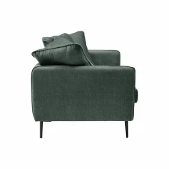 Canapé velours Olympe - Bleu - 2 places