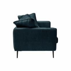 Canapé velours Olympe - Bleu Marine - 3 places