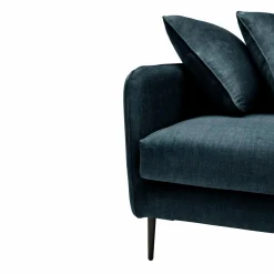 Canapé velours Olympe - Bleu Marine - 3 places