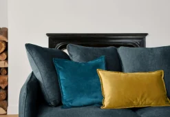 Canapé velours Olympe - Bleu Marine - 3 places