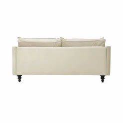 Canapé velours Orso - Ecru - 4 places