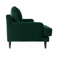Canapé velours Oscar - Vert Emeraude - 3 places