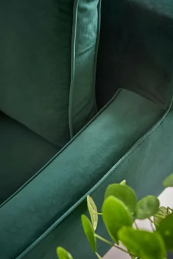 Canapé velours Oscar - Vert Emeraude - 3 places
