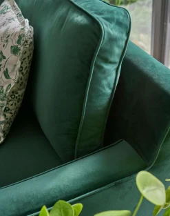 Canapé velours Oscar - Vert Emeraude - 2 places