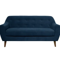 Canapé velours Paimpol - Bleu Nuit - 3 places