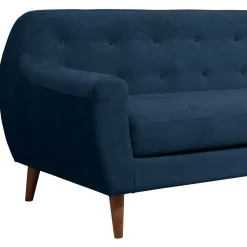 Canapé velours Paimpol - Bleu Nuit - 3 places