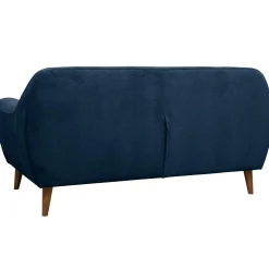 Canapé velours Paimpol - Bleu Nuit - 2 places