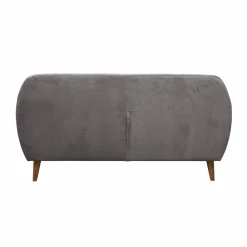 Canapé velours Paimpol - Gris Clair - 3 places