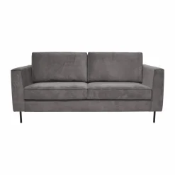 Canapé velours Pietra - Gris Clair