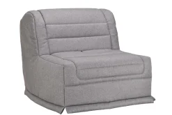 Chauffeuse BZ tissu matelas 12 cm Grace - Gris Clair