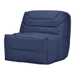 Chauffeuse BZ tissu matelas 12 cm Gavroche - Bleu