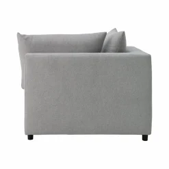 Chauffeuse d'angle pour canapé modulable Solal - Gris