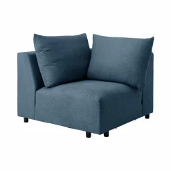 Chauffeuse d'angle pour canapé modulable Solal - Bleu