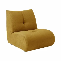 Chauffeuse pour canapé modulable tissu Benny - Moutarde