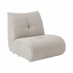 Chauffeuse pour canapé modulable tissu Benny - Naturel