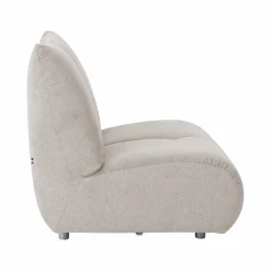 Chauffeuse pour canapé modulable tissu Benny - Naturel