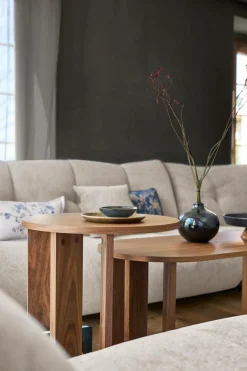 Chauffeuse pour canapé modulable tissu Benny - Naturel