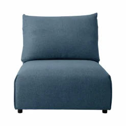 Chauffeuse pour canapé modulable tissu Solal - Bleu