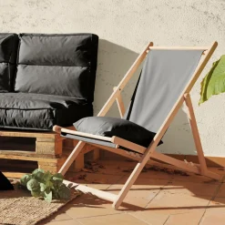 Chilienne en tissu recyclé Heva - Anthracite