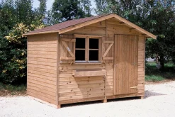 C.I.H.B. Abri de Jardin sans Plancher 6,09 m² Pervenche en Bois Autoclave - 6 m2