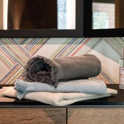 CLARYSSE Drap de bain lin Lise - Bleu Ciel - Drap de bain 70 x 140 cm