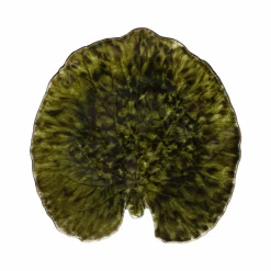 COSTA NOVA Assiette grès feuille Alchémille Riviera Foret