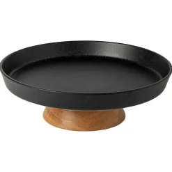 COSTA NOVA Plat sur pied grès et bois Boutique
