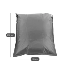 COTTON WOOD Pouf de sol rectangulaire 110 x 130 cm IN&OUT - Vert Emeraude