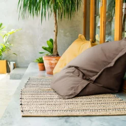 COTTON WOOD Pouf de sol rectangulaire 140 x 180 cm IN&OUT - Taupe