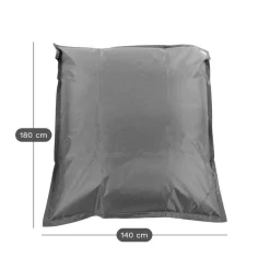 COTTON WOOD Pouf de sol rectangulaire 140 x 180 cm IN&OUT - Vert sauge