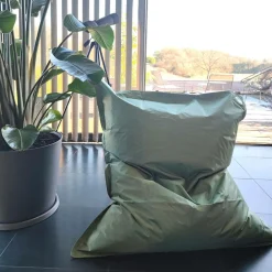 COTTON WOOD Pouf de sol rectangulaire 110 x 130 cm IN&OUT - Vert sauge