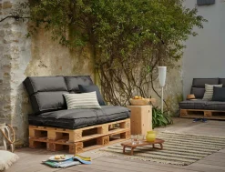 Coussin d'Extérieur recyclé Heva - Anthracite