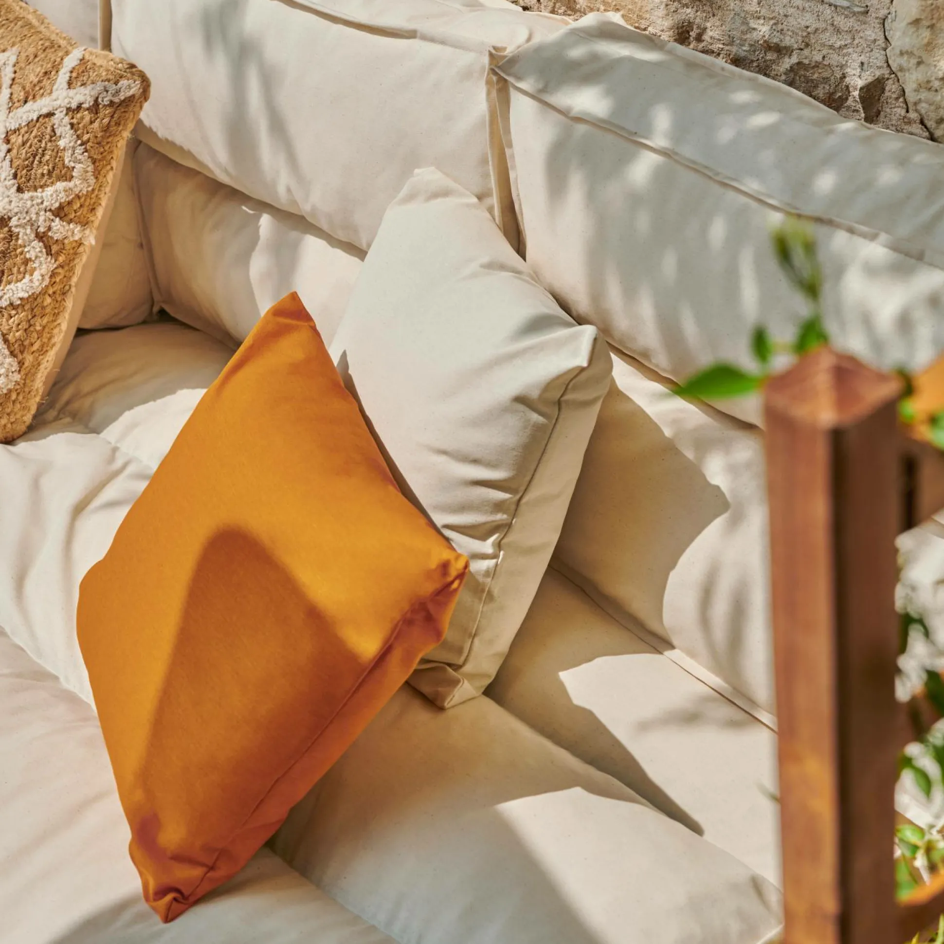 Coussin d'Extérieur recyclé Heva - Ecru