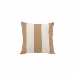 Coussin d'Extérieur recyclé Heva - Rayure Beige