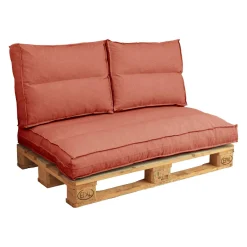 Coussin matelas palette recyclé et déperlant Heva - Tomette 1