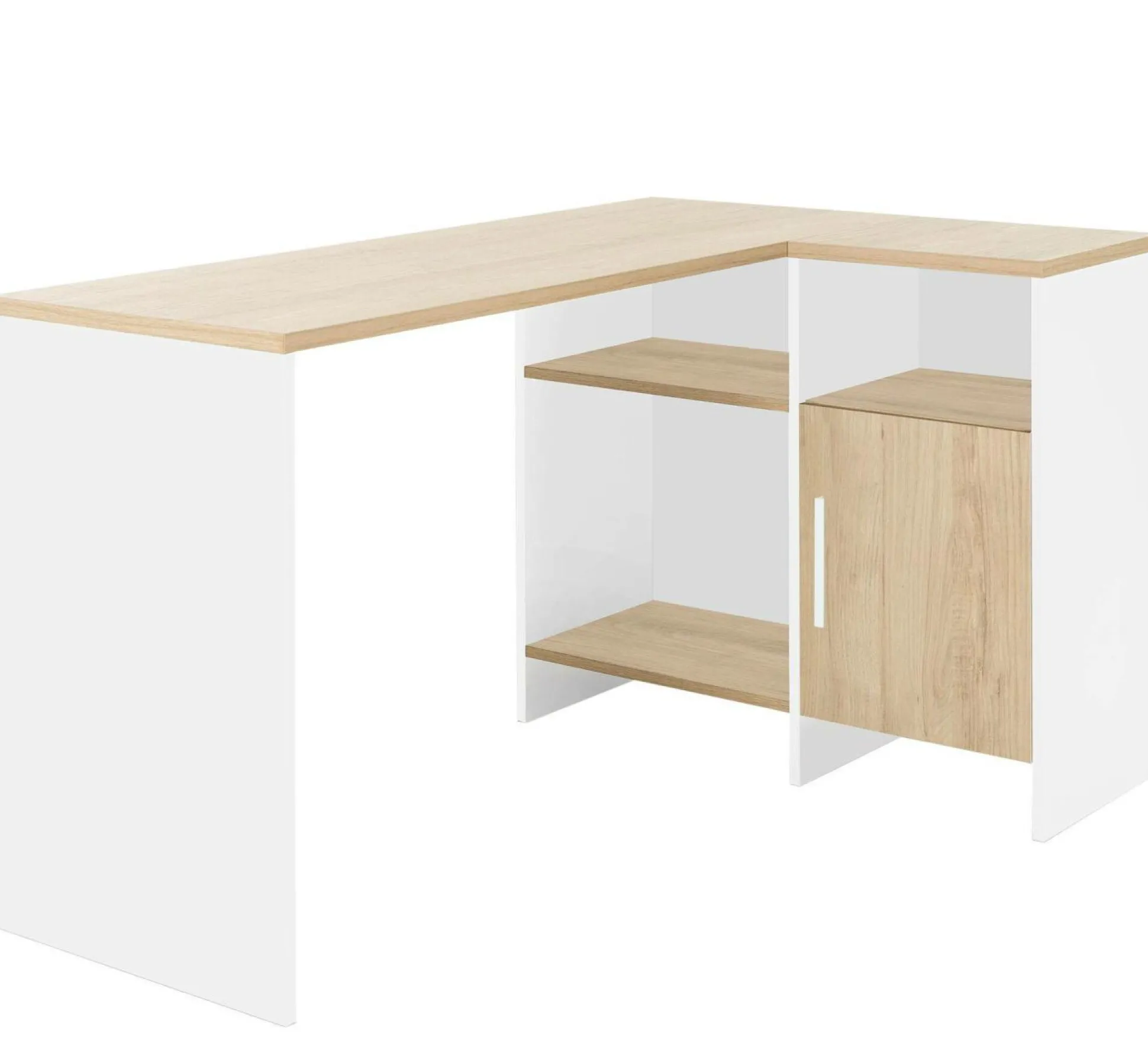 C.PRO PAR CAMIF Bureau d'angle Garry Blanc