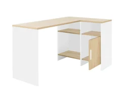 C.PRO PAR CAMIF Bureau d'angle Garry Blanc