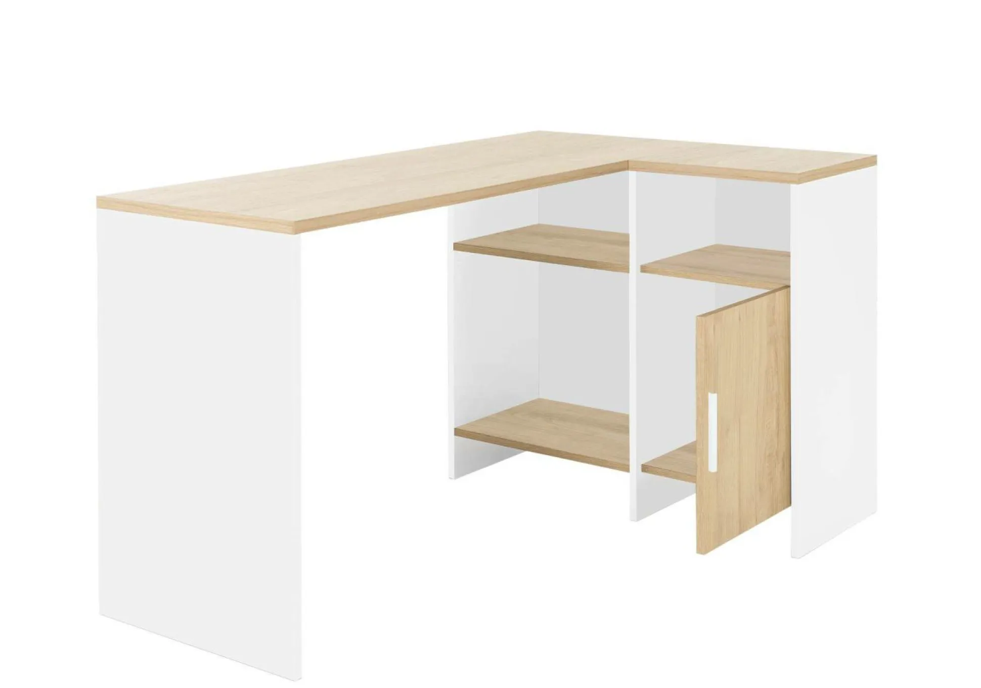 C.PRO PAR CAMIF Bureau d'angle Garry Blanc