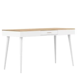 C.PRO PAR CAMIF Bureau Horizon - Chêne/Blanc