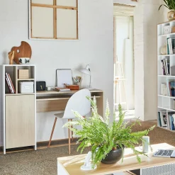 C.PRO PAR CAMIF Bureau Mitch - Chêne/Blanc