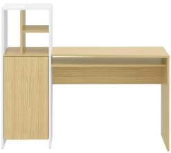 C.PRO PAR CAMIF Bureau Mitch - Chêne/Blanc