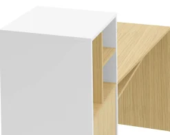 C.PRO PAR CAMIF Bureau Mitch - Chêne/Blanc