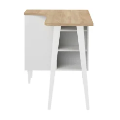 C.PRO PAR CAMIF Bureau Nook - Chêne/Blanc