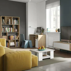 C.PRO PAR CAMIF Bureau Oxford - Chêne/Blanc