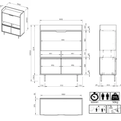 C.PRO PAR CAMIF Bureau secrétaire Terry