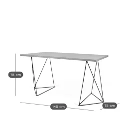 C.PRO PAR CAMIF Bureau Taho - Chêne/Noir