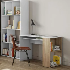 C.PRO PAR CAMIF Bureau Yale - Chêne/Blanc